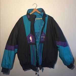 Retro reversible NBA Hornets coat